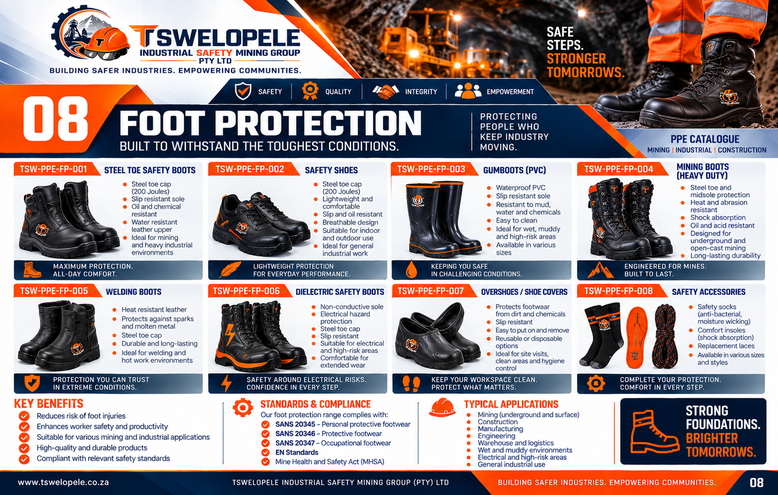 Foot Protection catalogue page
